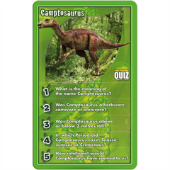 Top Trumps Dinosaurs Quiz 500 Questions Cards Game