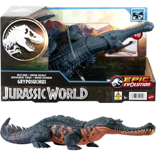 Jurassic World Epic Evolution Wild Roar Dinosaur Figure - Gryposuchus