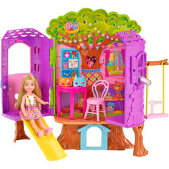 Barbie Chelsea Doll And Tree House Playset Dollhouse and Puppy Playhouse