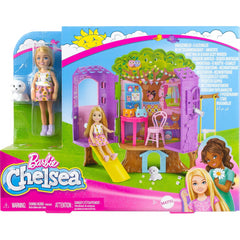 Barbie Chelsea Doll And Tree House Playset Dollhouse and Puppy Playhouse