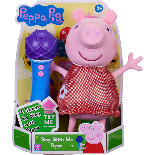 Peppa Pig Sing With Me Peppa Interactibve Plush Soft Toy with Microphone