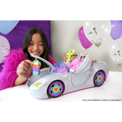 Barbie Extra Car Sparkly Silver 2-Seater Convertible