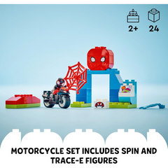 Lego 10424 Duplo Marvel Spidey Spins Motorcycle Adventure Playset