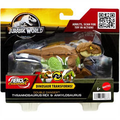 Jurassic World Dinosaur Fierce Changers Toy Figure - T-Rex to Ankylosaurus