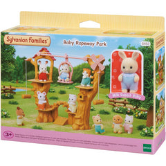 Sylvanian Families - Baby Ropeway Park and Milk Rabbit Baby Henry