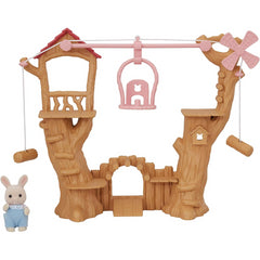 Sylvanian Families - Baby Ropeway Park and Milk Rabbit Baby Henry