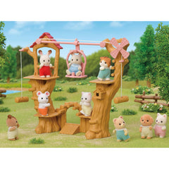 Sylvanian Families - Baby Ropeway Park and Milk Rabbit Baby Henry