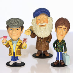 Only Fools and Horses Bobble Head Vinyl  6 Inch Figures Set of 3 - Del Boy, Rodney and Uncle Albert