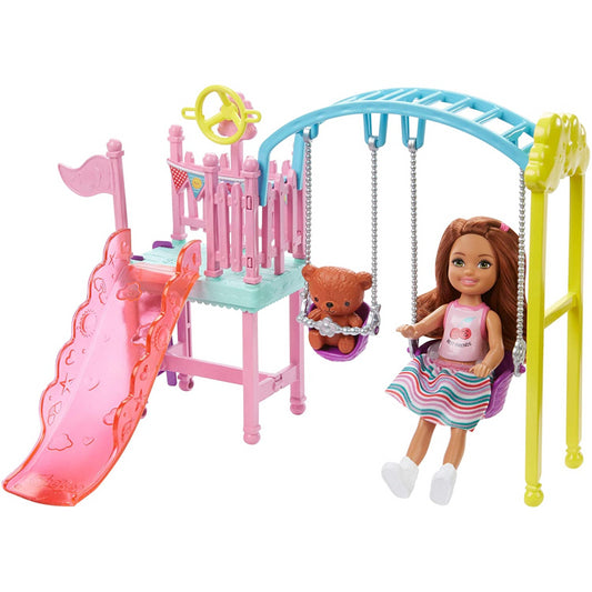 Barbie Club Chelsea Doll and Playground Playset FXG84 - Maqio