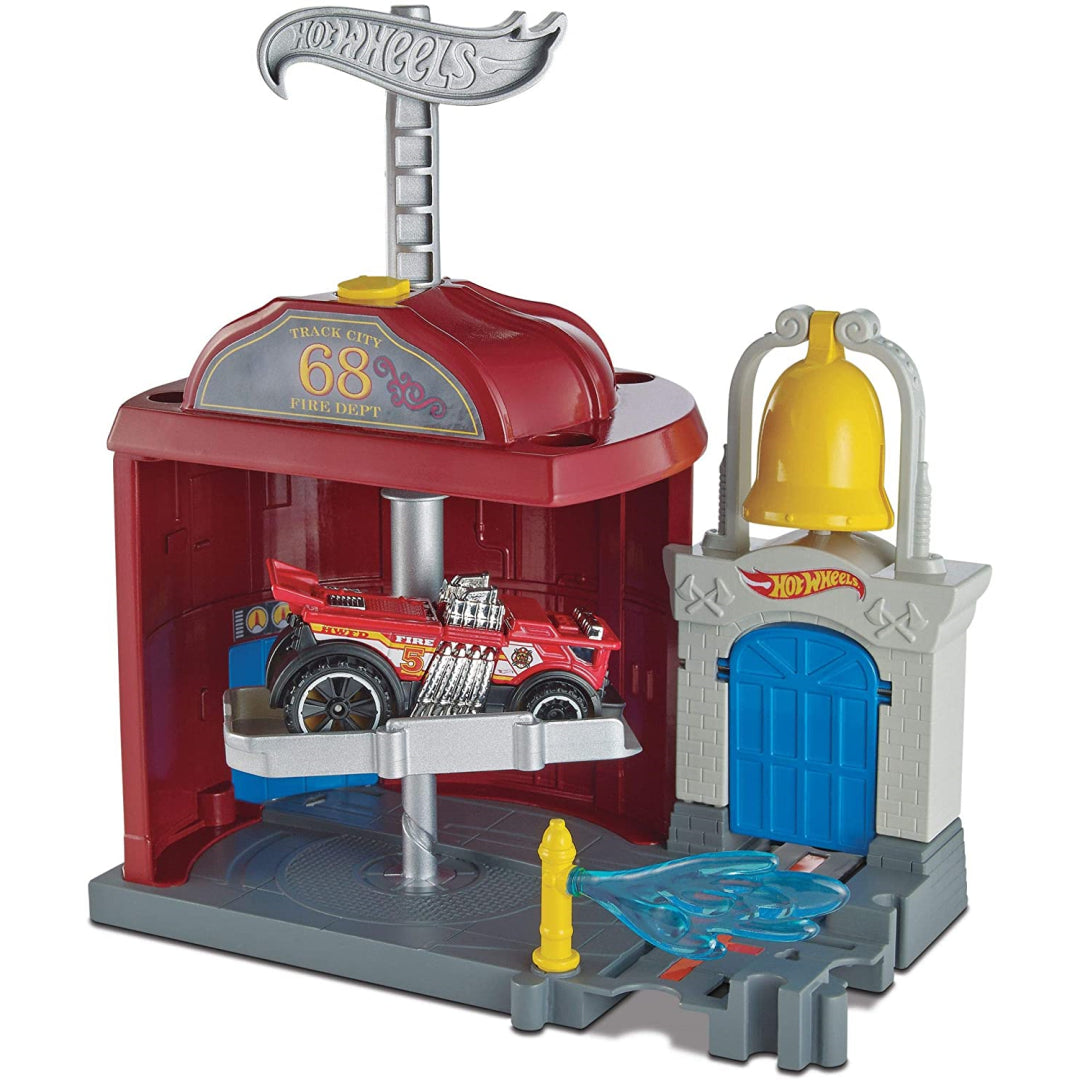 Hot Wheels City Downtown Fire Station Spinout Play Set - Maqio