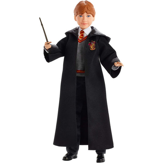 Ron Weasley with Hogwarts Uniform/Robe and Wand Harry Potter Doll - Maqio