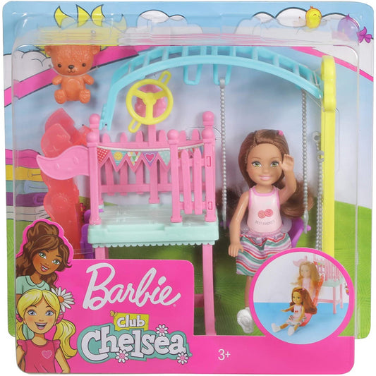 Barbie Club Chelsea Doll and Playground Playset FXG84 - Maqio