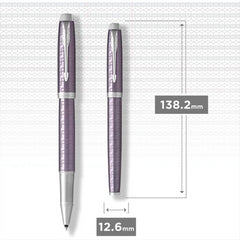 Parker IM Rollerball Pen Premium Dark Violet with Fine Point Black Ink Refill