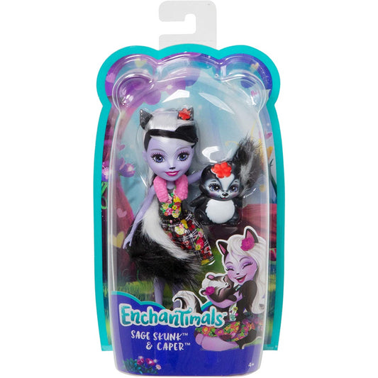 Enchantimals Sage Skunk Doll & Caper FXM72 - Maqio