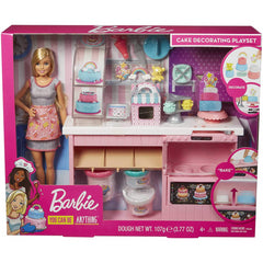 Barbie Cake Decorating Playset with Blonde Doll - Maqio