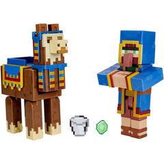 Minecraft Wandering Trader & Llama Figures - Maqio