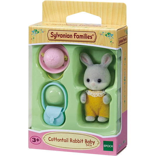 Sylvanian Families Cottontail Rabbit Baby Figure and Accessories