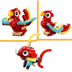 Lego Creator 31145 3in1 Red Dragon Toy to Fish Figure