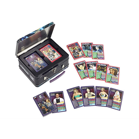 Popstars Top Trumps Collectors Tin Card Game - Maqio