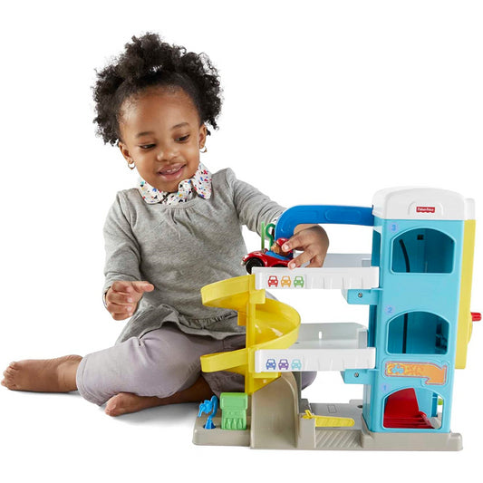 Fisher-Price Little People Toddler Playset & Spiral Race Track