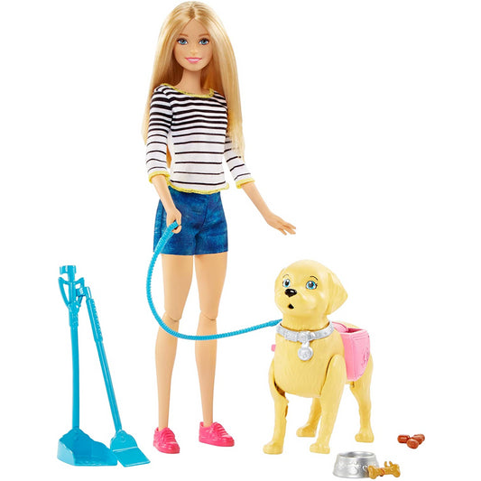 Barbie Walk & Potty Pup Pet Playset