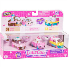 Shopkins Cutie Car Bumper Bakery Toy 3 Vehicle Playset and Figures