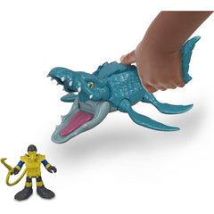 Jurassic World Imaginext Figure Mosasaurus & Diver Fisher-Price