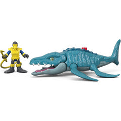 Jurassic World Imaginext Figure Mosasaurus & Diver Fisher-Price