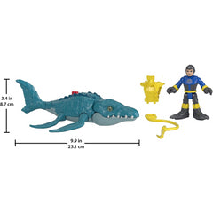 Jurassic World Imaginext Figure Mosasaurus & Diver Fisher-Price