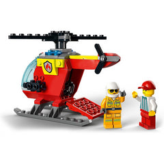 LEGO City Fire Helicopter Toy With Firefighter Figure & Starter Brick 60318