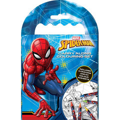 Spiderman Carry Along Colouring Set - Maqio