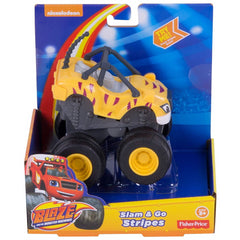 Blaze and the Monster Machines CGK25 Slam and Go Stripes Toy Truck (CGK22) - Maqio