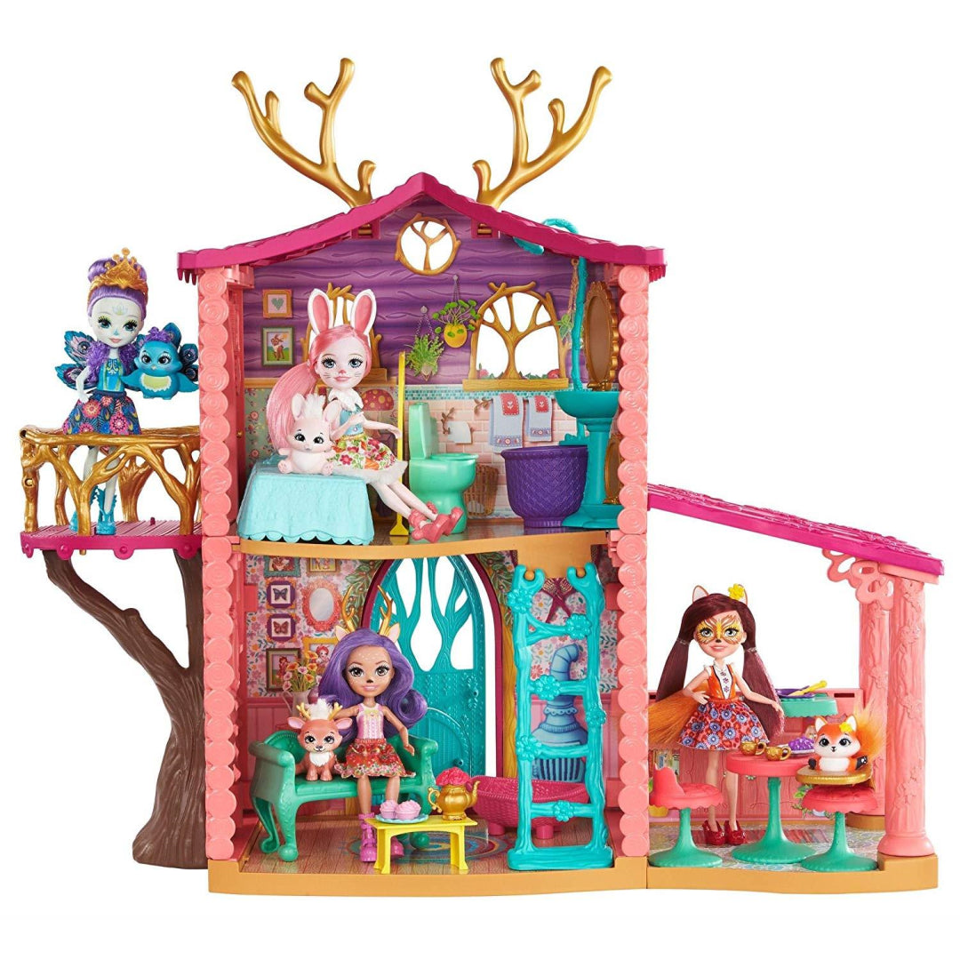 Enchantimals FRH50 Cosy House Playset with Danessa Deer Doll and Sprint Figure