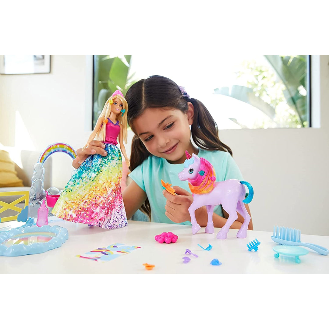 Barbie Dreamtopia Doll and Unicorn Set - Maqio