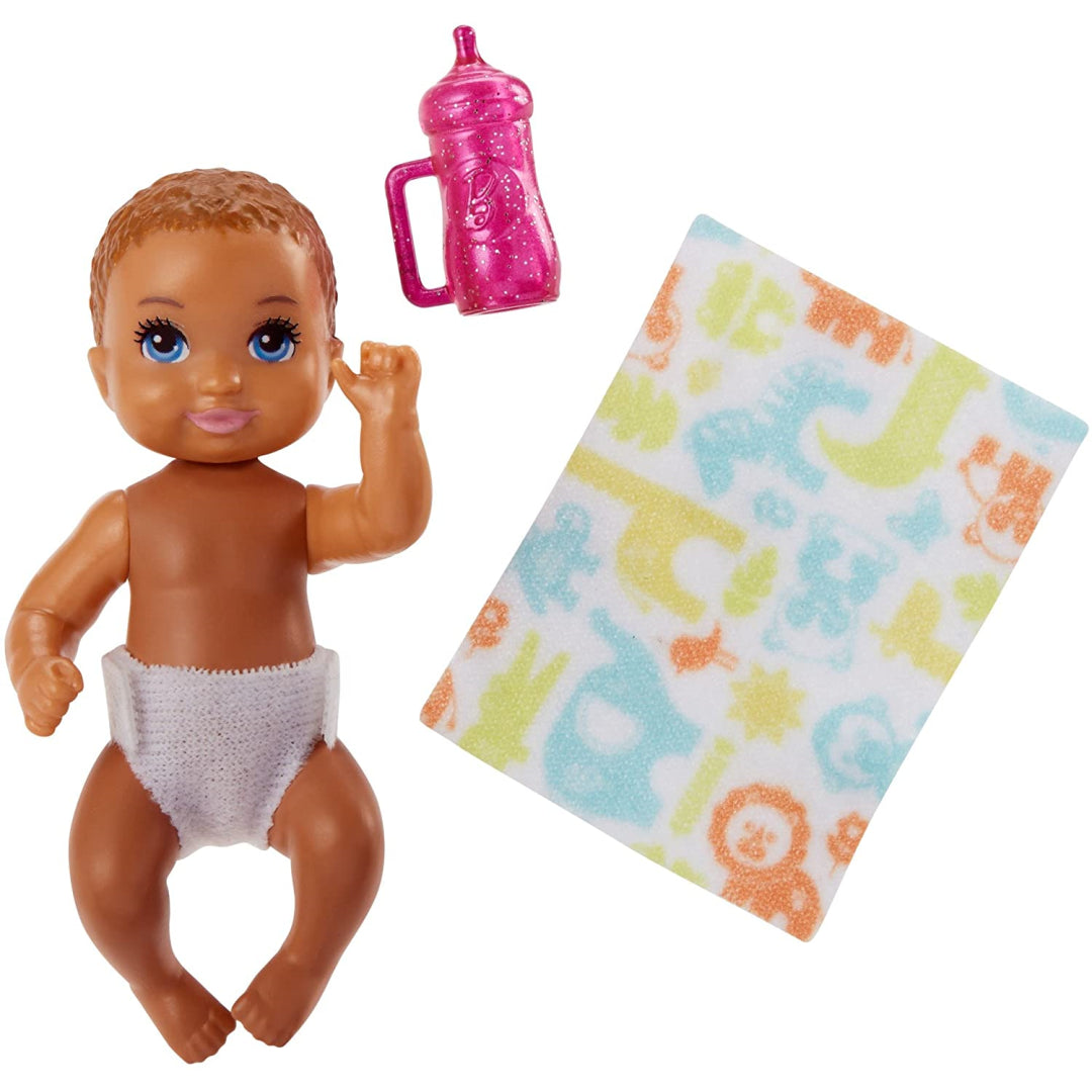 Barbie Skipper Babysitters Doll Brown Hair & Purple Bottle - Maqio