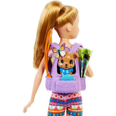 Barbie Blonde Stacie Doll Hiking Adventure & Pet Puppy