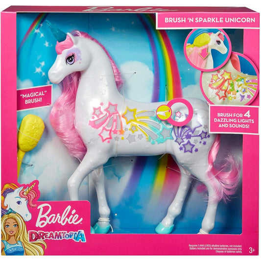 Barbie Dreamtopia GFH60 Brush 'n Sparkle Unicorn - Maqio