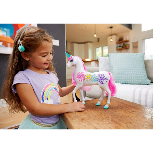 Barbie Dreamtopia GFH60 Brush 'n Sparkle Unicorn - Maqio