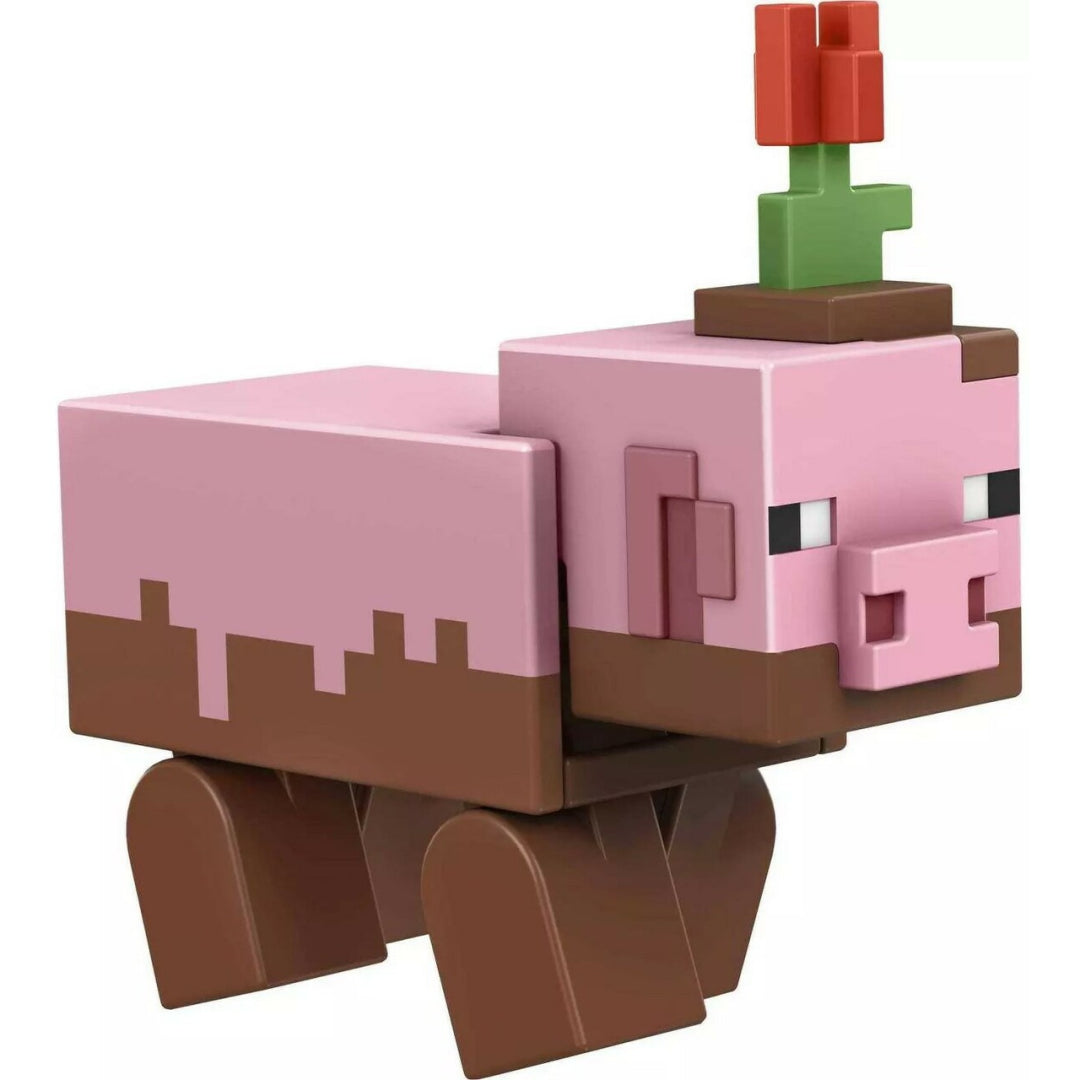 Minecraft Craft-A-Block Figure - Muddy Pig - Maqio