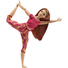 Barbie Red Hair Made to Move Doll Flexible Yoga Doll - Maqio