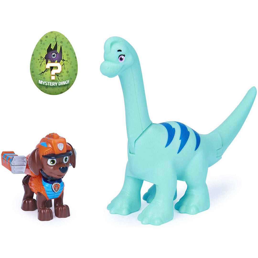 Paw Patrol Zuma & Brontosaurus Action Figures & Mystery Dino - Maqio