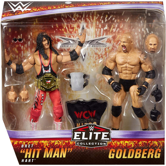 WWE Goldberg vs Bret "Hit Man" Hart Elite Collection 2-Pack GLG19 - Maqio