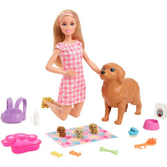 Barbie Doll Dog And New Born Puppies