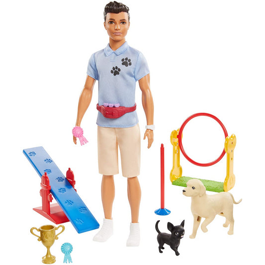 Barbie Ken Career Dog Trainer Doll and Playset GJM34 - Maqio