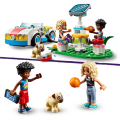 LEGO Friends 42609 Electric Car & Charger Eco Vehicle Adventure Set - Nova & Zac