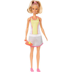 Barbie Blonde Tennis Player Doll with Racket Ball and Accessories