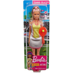 Barbie Blonde Tennis Player Doll with Racket Ball and Accessories