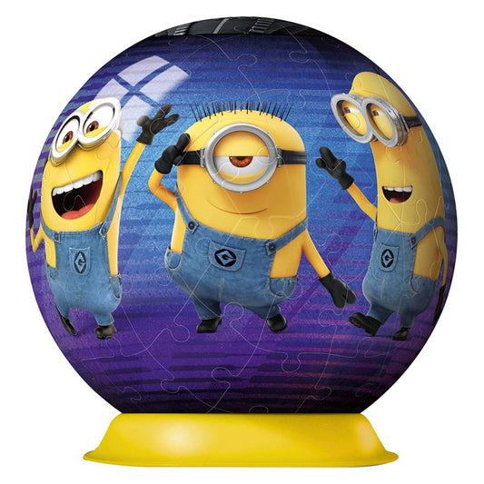 Ravensburger 11826 Despicable Me 3 72pc 3D Globe Puzzle Toy - Maqio