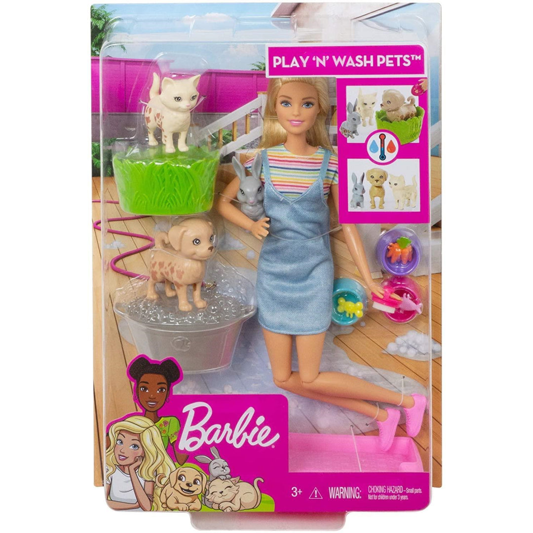 Barbie FXH11 Plan n' Wash Pets Doll and Playset - Maqio