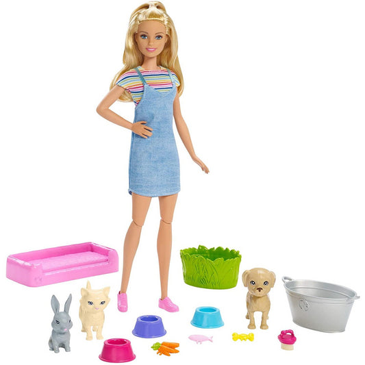 Barbie FXH11 Plan n' Wash Pets Doll and Playset - Maqio